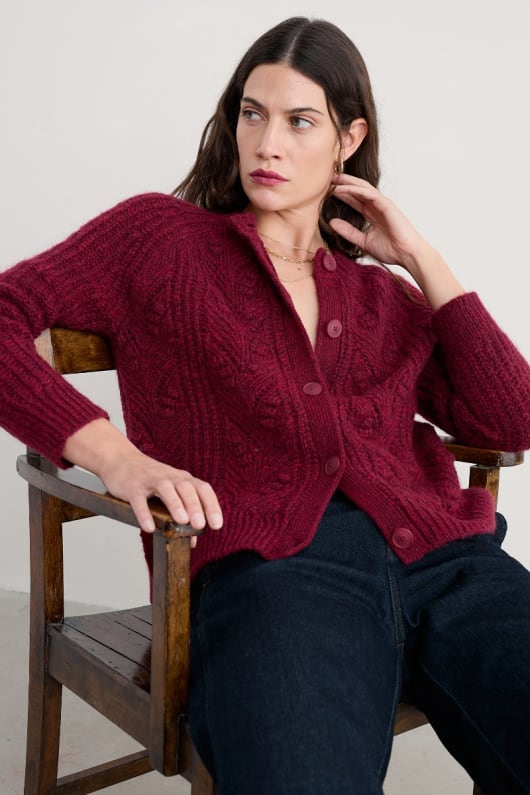 sabbia cardo mohair-blend cardigan